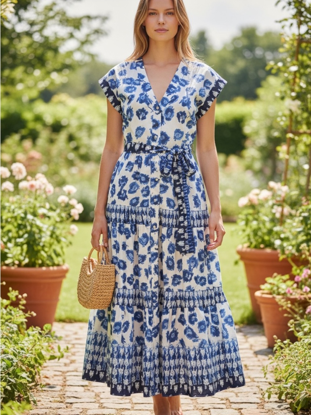 Abercrombie Tie Maxi Dress, size XL